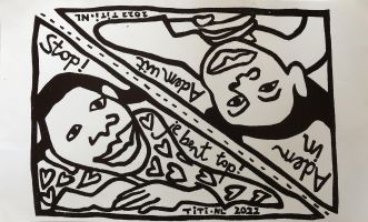 bedevaart vlaggetjes grijs