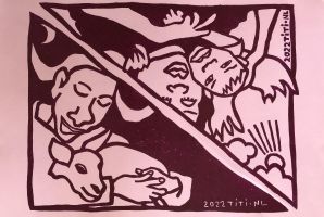 twee vlaggetjes op een vel